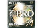 TDK md-rxgpro74eb в упаковке, вид спереди